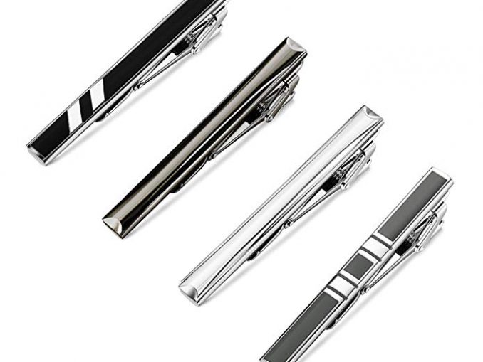 Zysta 8PCS Classic Stainless Steel Tie Clips Men Business Wedding ...